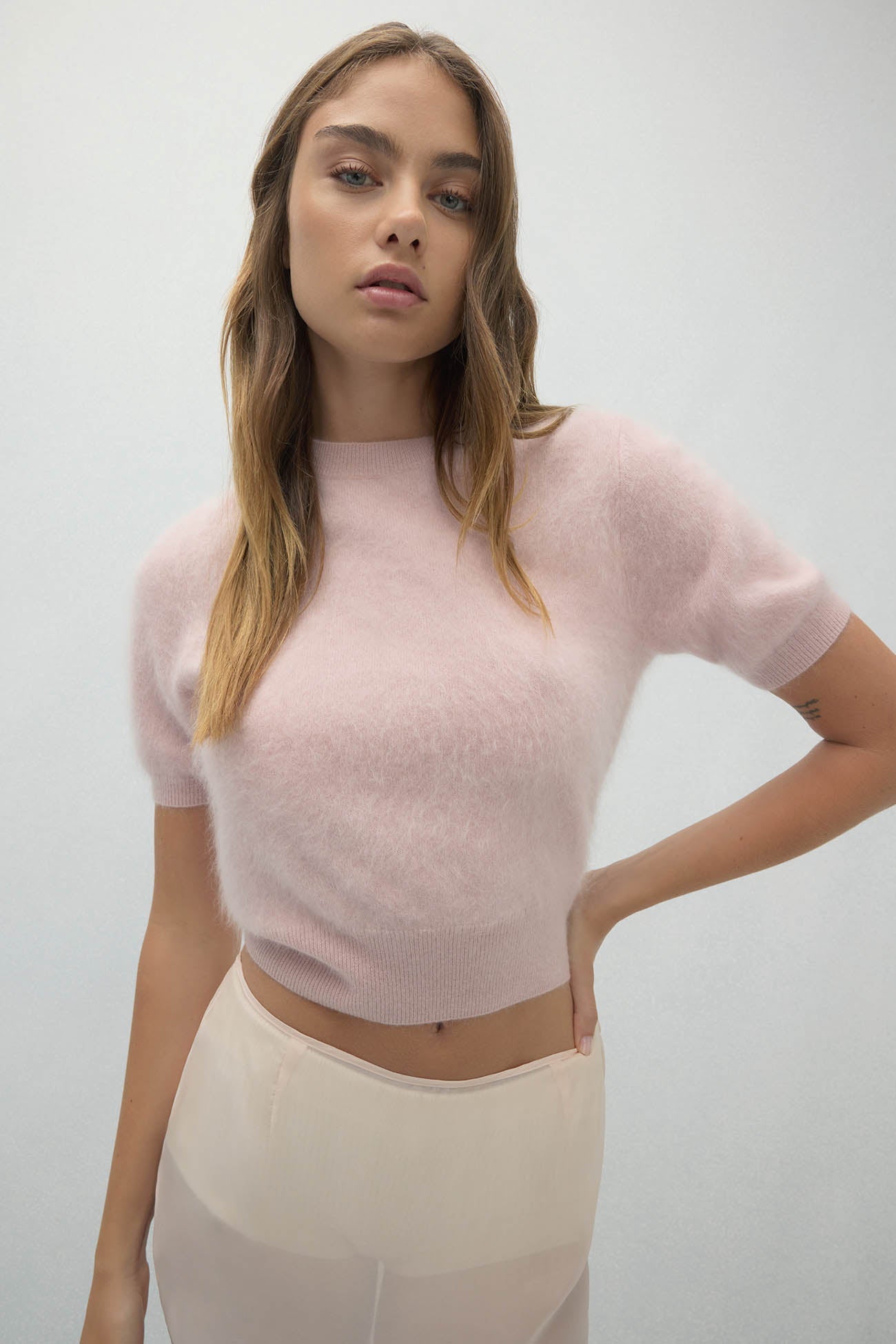 SHEENA BRUSHED CASHMERE SWEATER