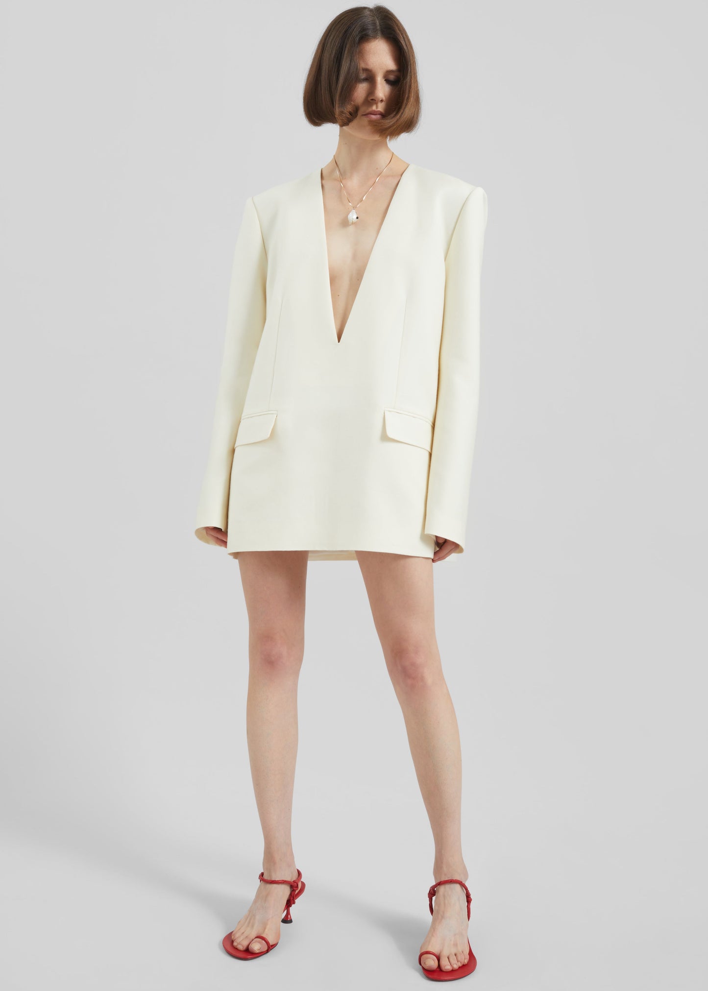 Serra Blazer Dress - Cream