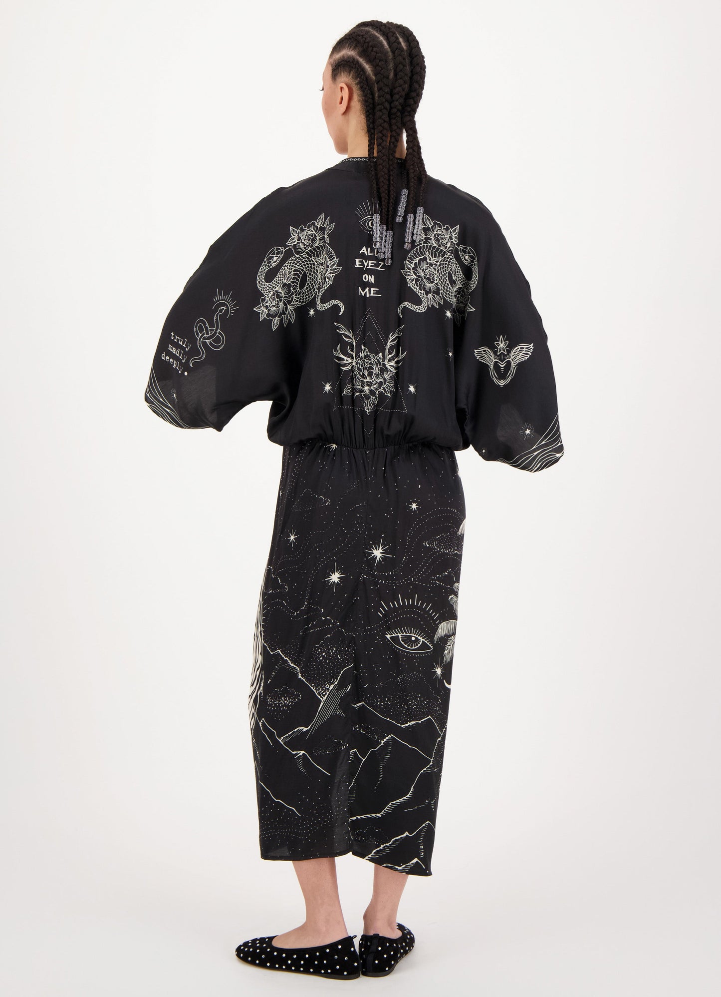 Sophia Black Magic Kimono Dress