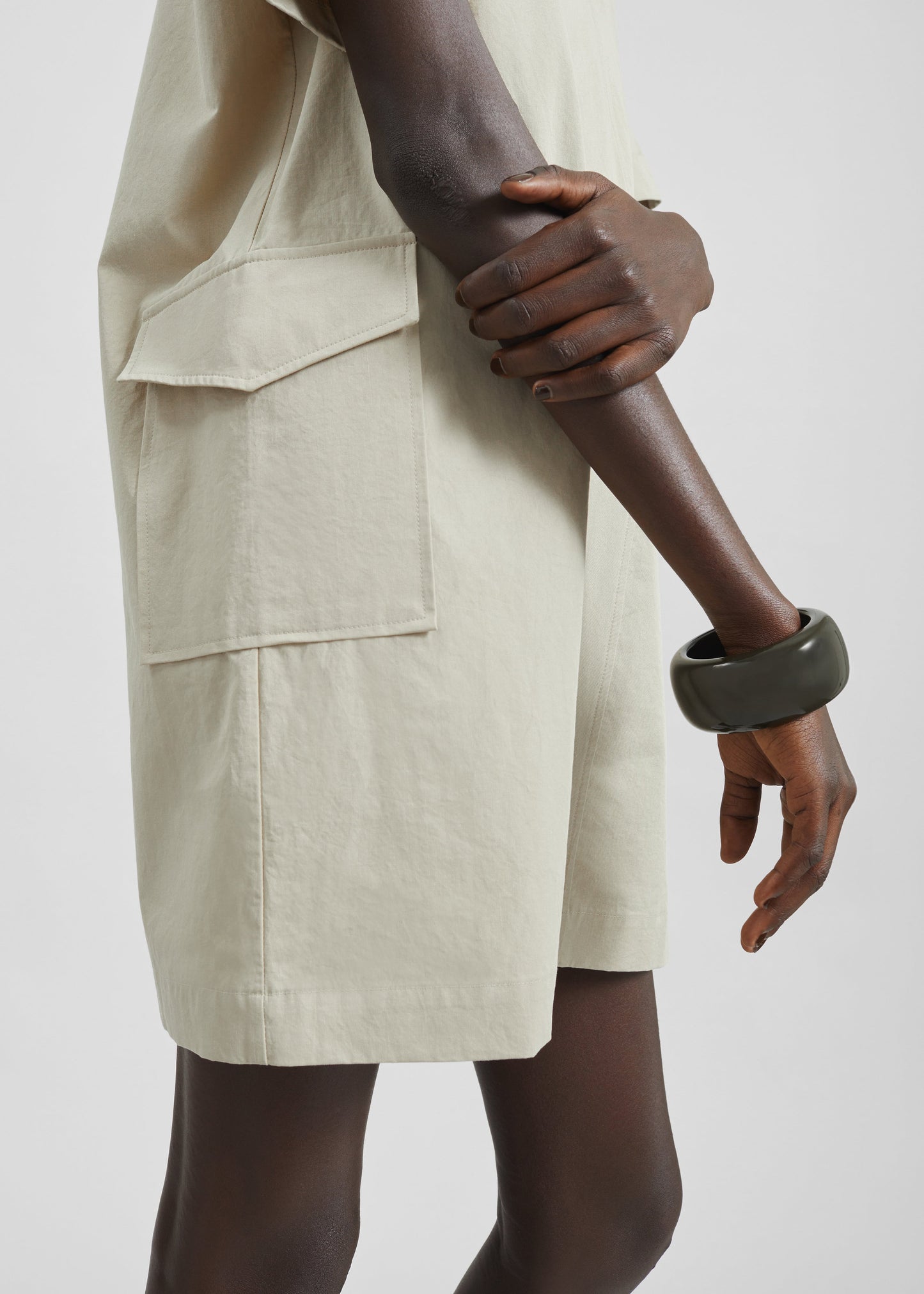 Tilba Polo Mini Dress - Beige
