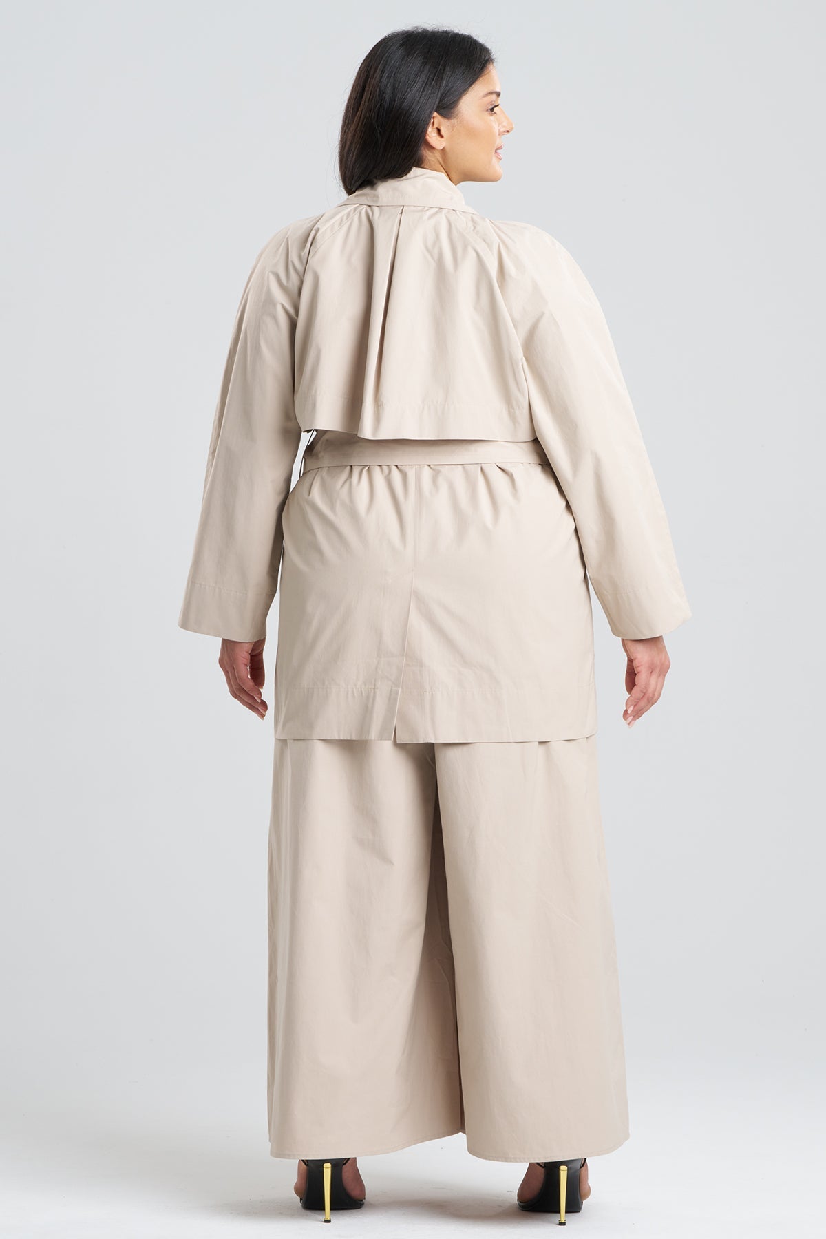 Tech Cotton Taffeta Trench Coat