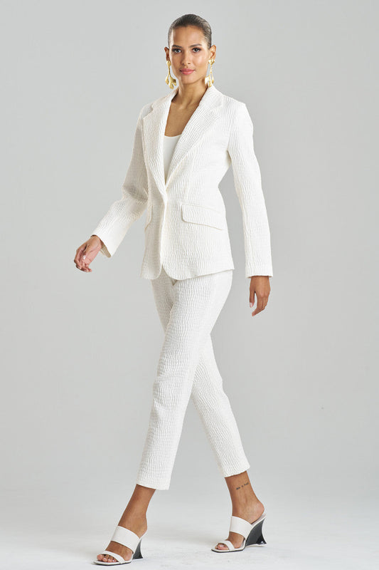 Textured Cotton Jacquard Jacket