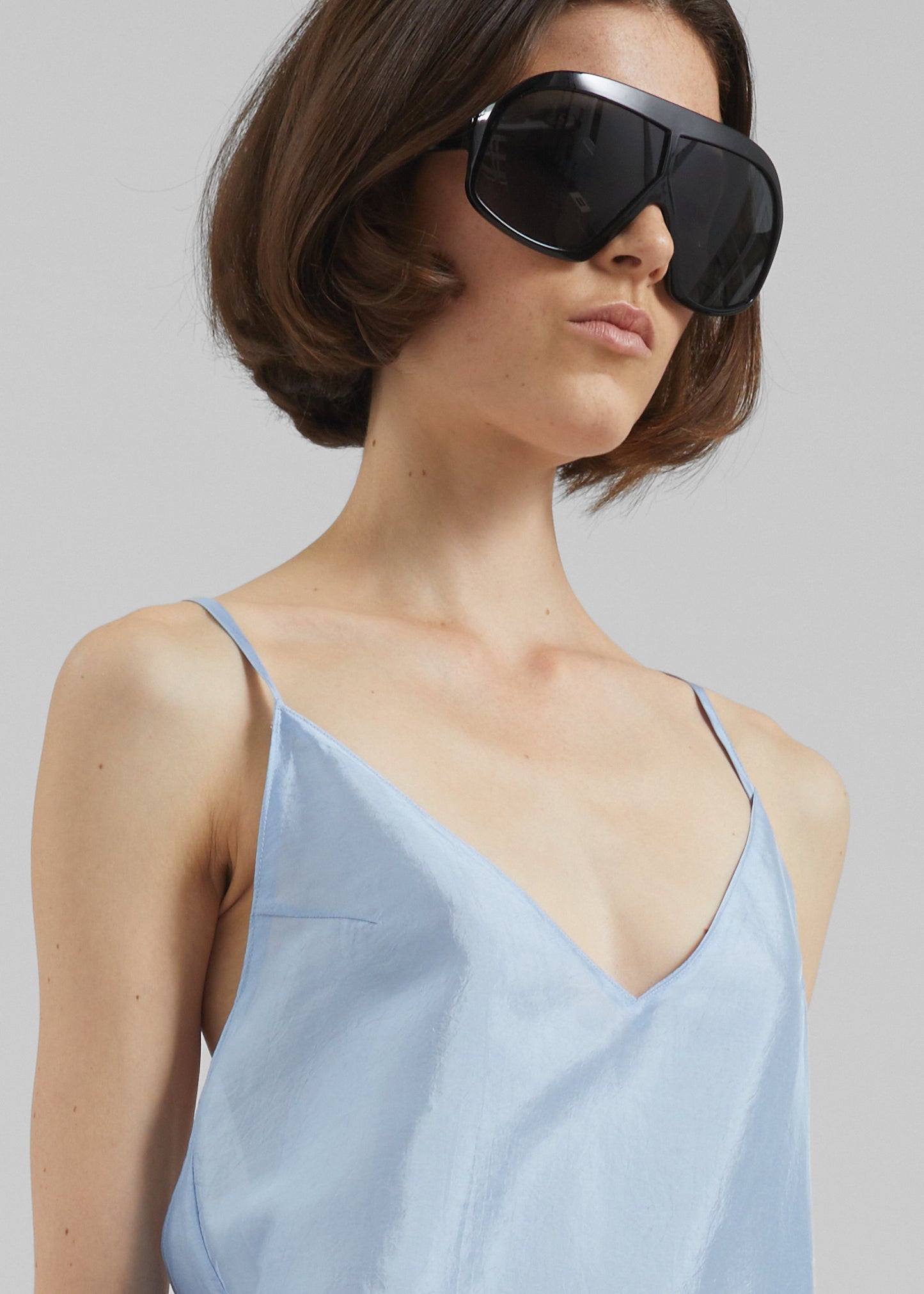 Vence Slip Dress - Dusty Blue