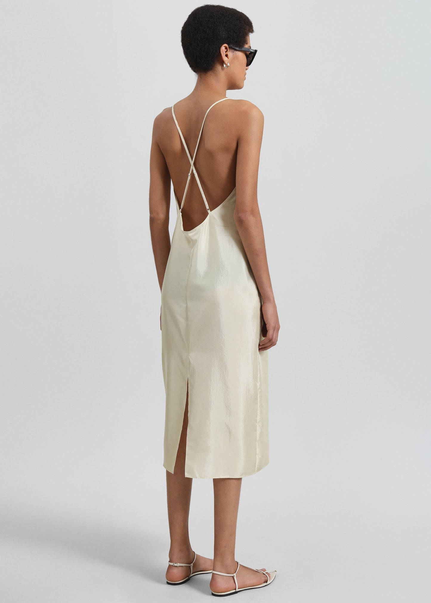 Vence Slip Dress - Pale Yellow