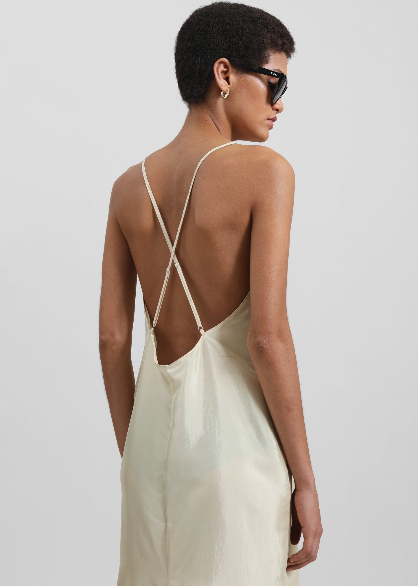Vence Slip Dress - Pale Yellow