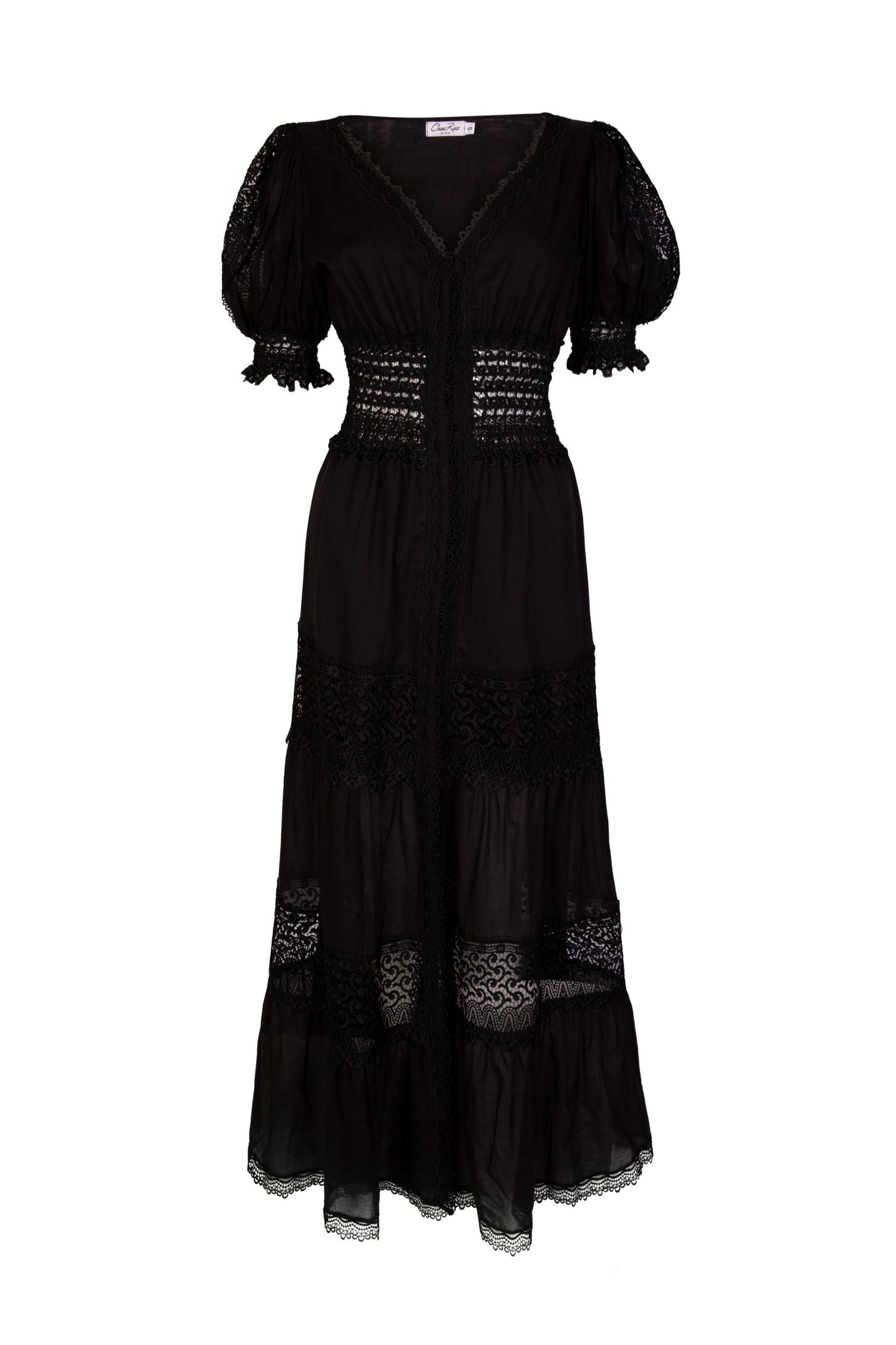 Charo Ruiz Clemence V-Neck Long Dress