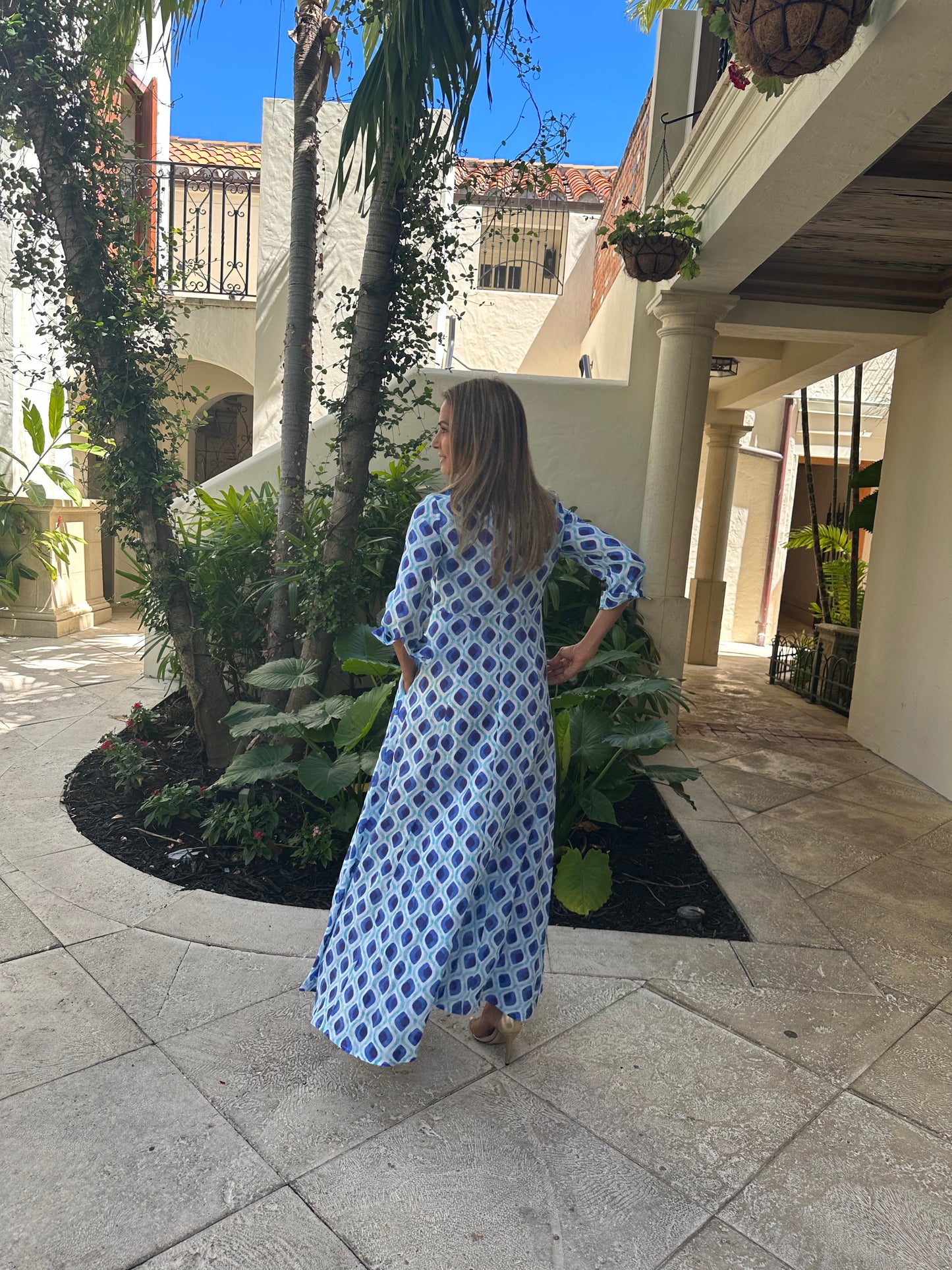 Shirt Dress New Linen Printed