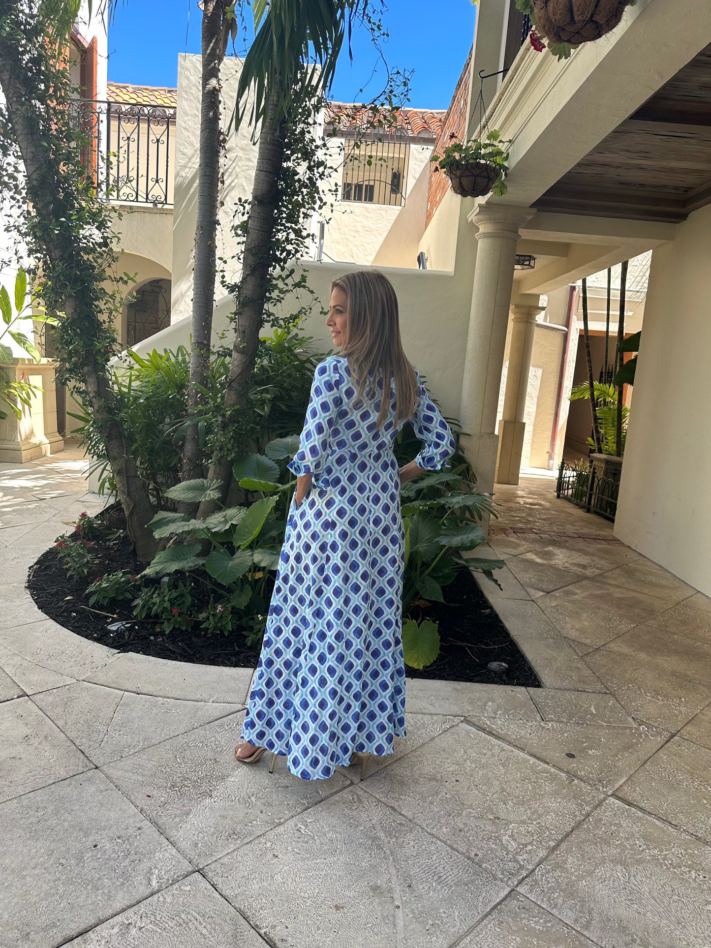 Shirt Dress New Linen Printed