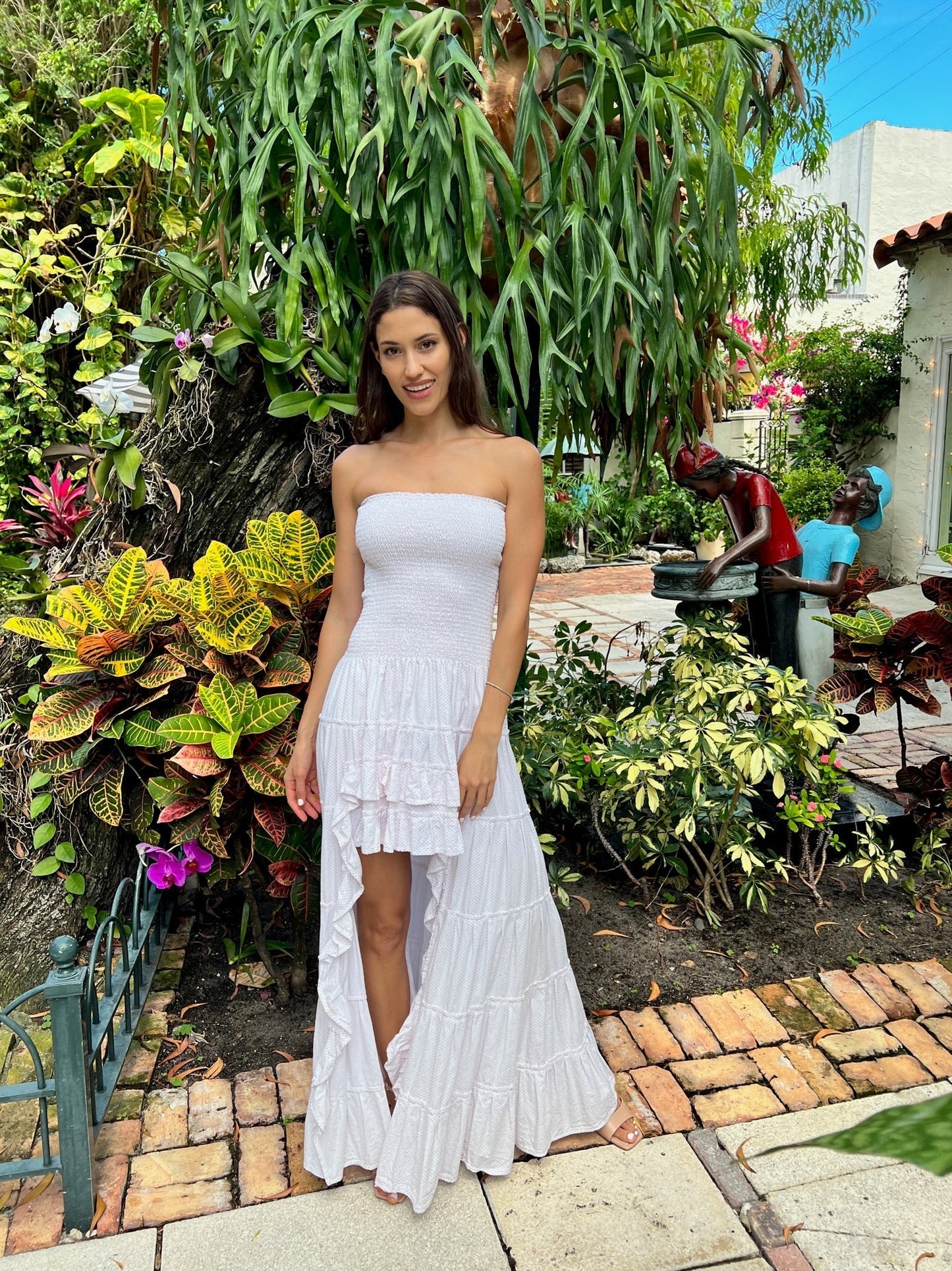 Blanca High Low Dress Cotton