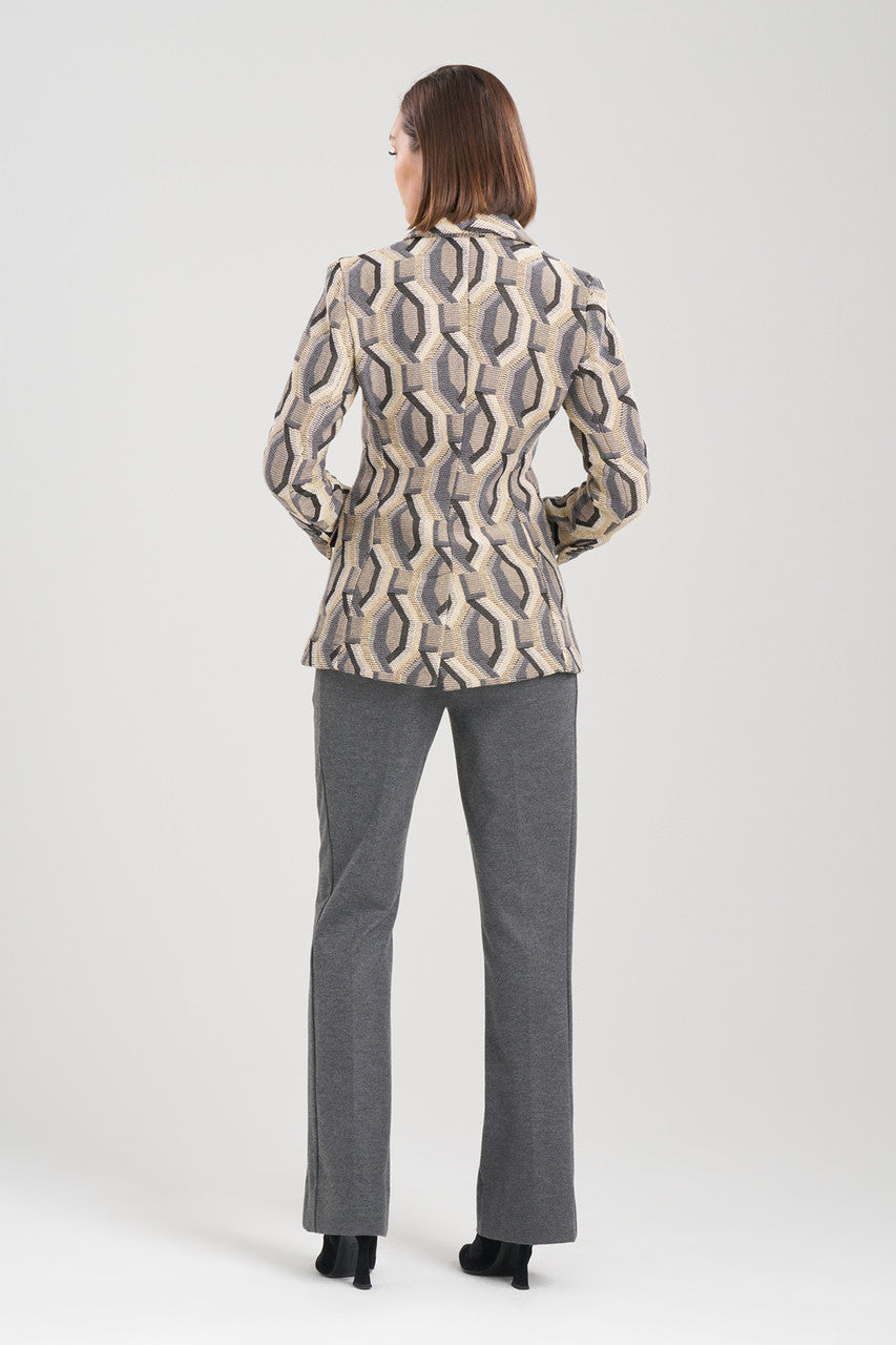 Hexagon Jacquard Blazer