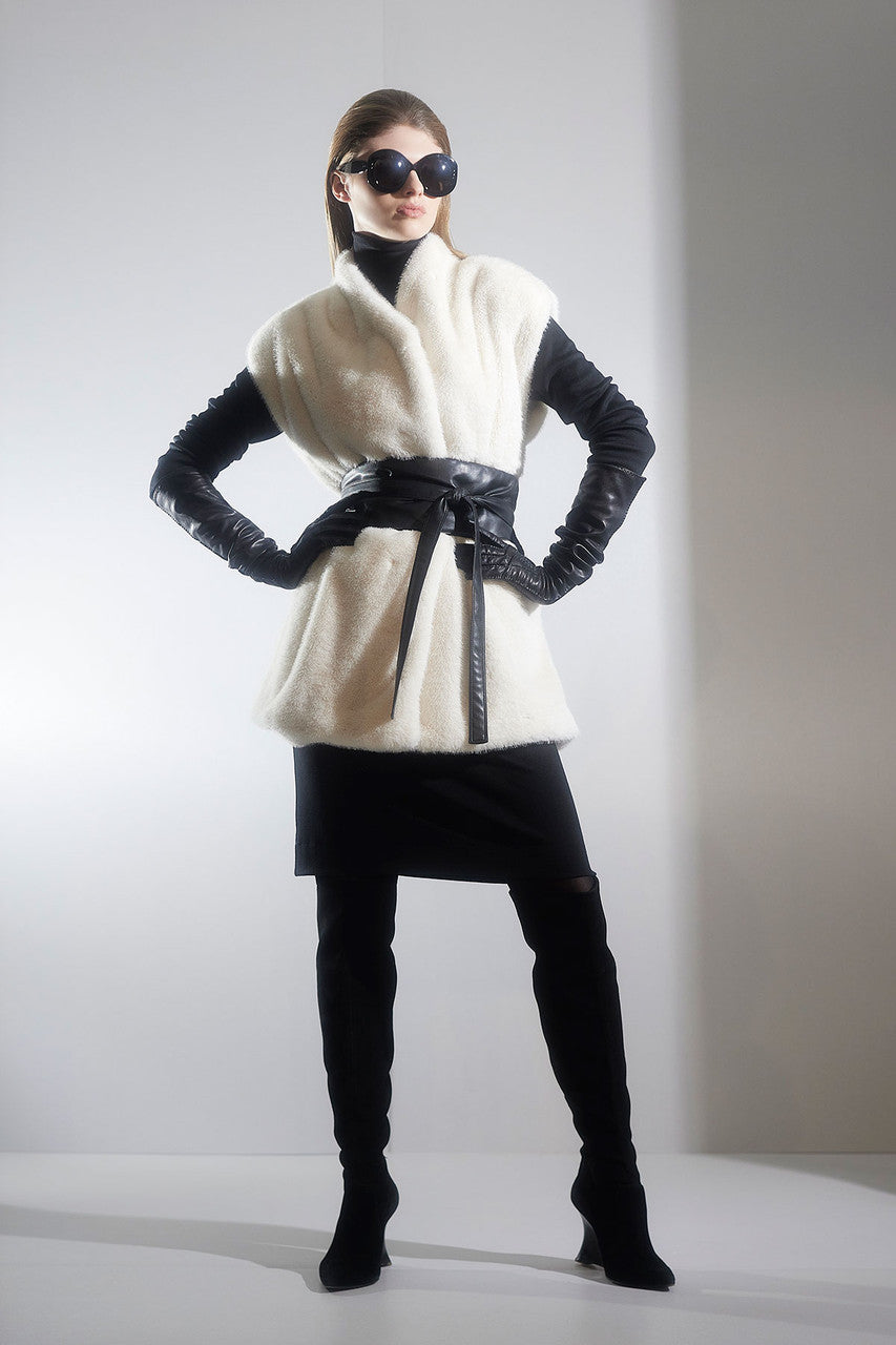 Faux Mink Vest