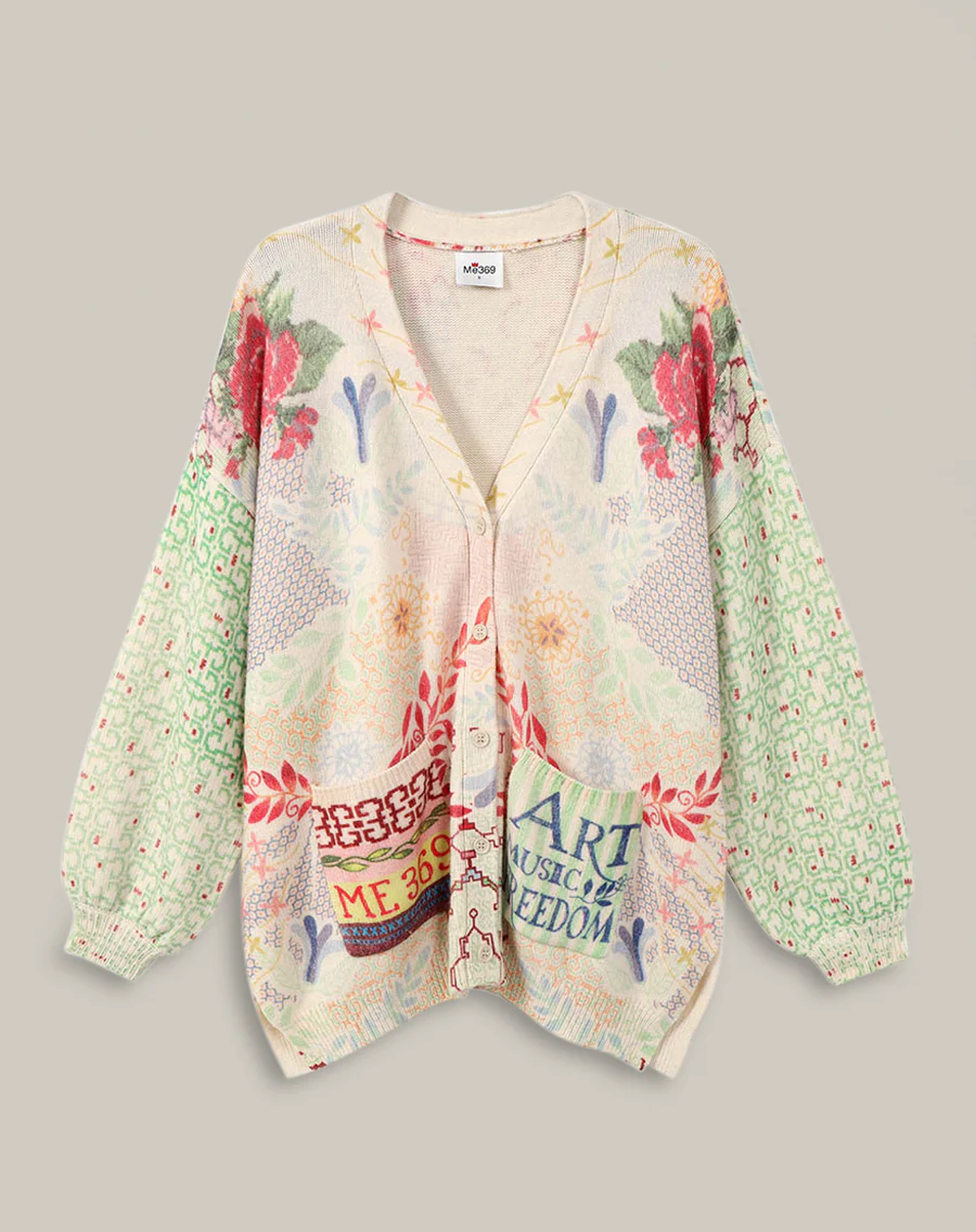 ME369 Liv Shipibo Printed Cardigan