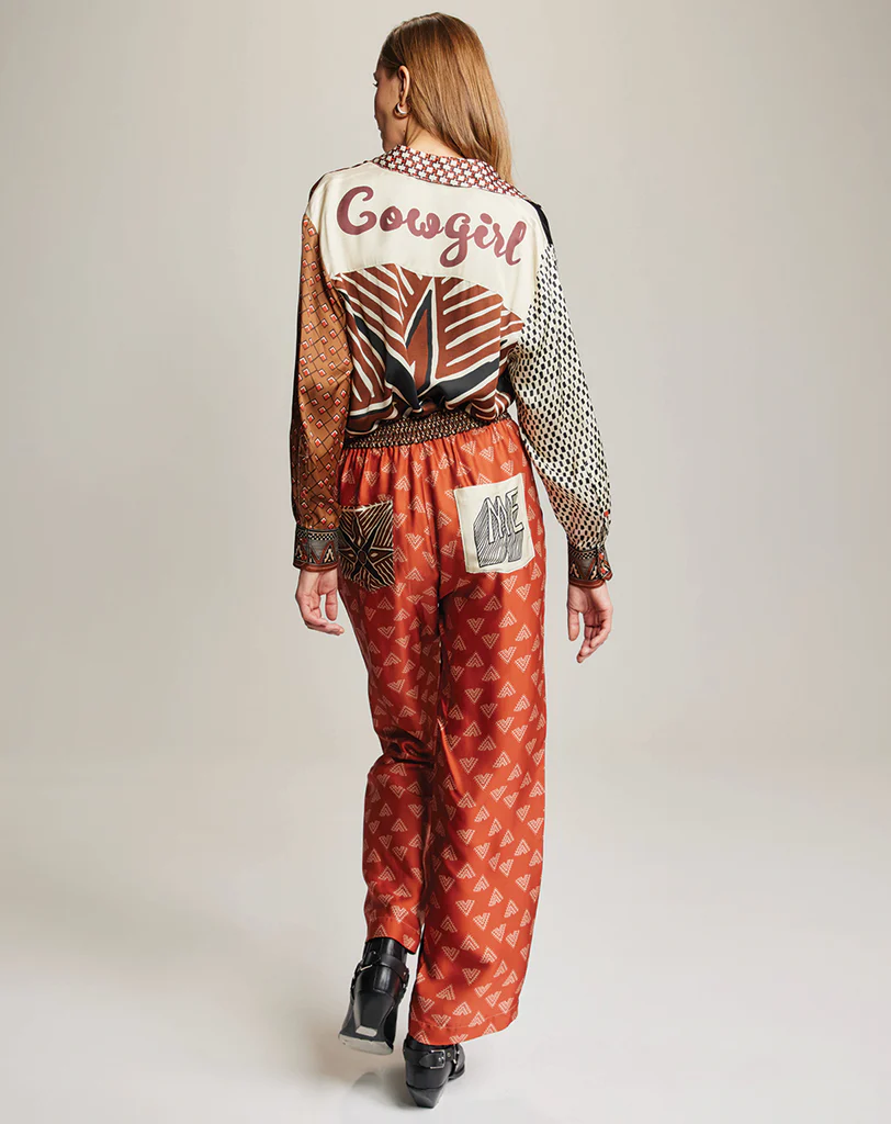ME369 Isabel Rodeo Printed Shirt