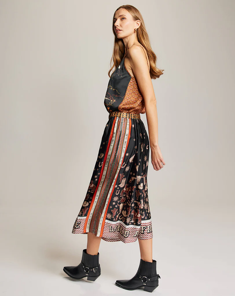 ME369 Vanessa Midi Skirt Rodeo