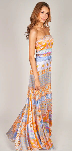 Paris Sirenuse Strapless Dress