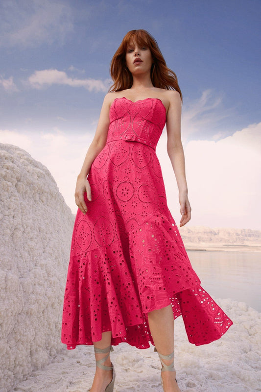 Charo Ruiz Aurora Strapless Long Dress